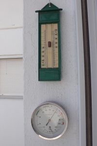 Termòmetre i higròmetre analògics